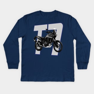 Yamaha Tenere 700 T7 Adventure Motorcycle Kids Long Sleeve T-Shirt